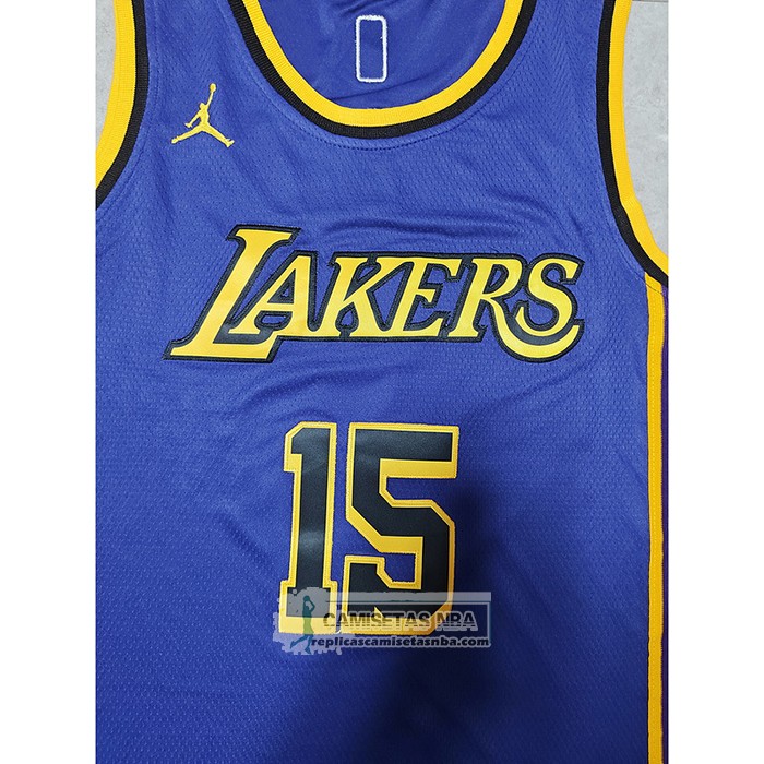 Camiseta Los Angeles Lakers Austin Reaves NO 15 Statement 2022-23 Violeta
